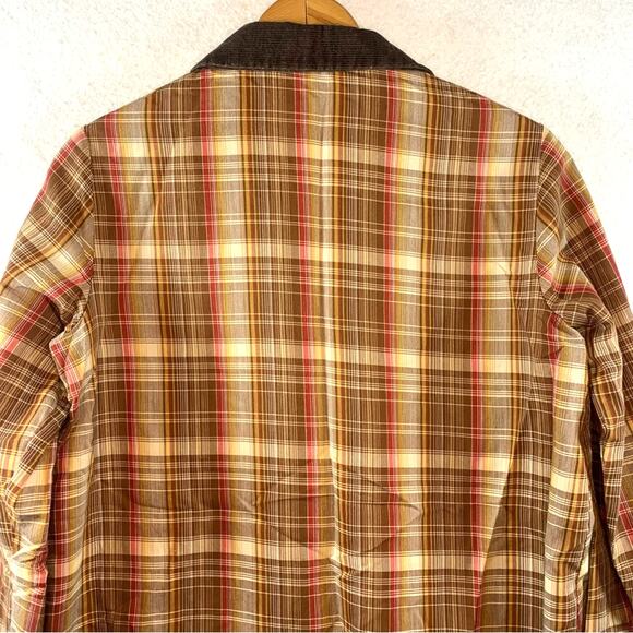 VTG Handmade Womens Plaid Button Up Shirt Corduroy Trim Farm Cottagecore Rustic - Picture 4 of 7